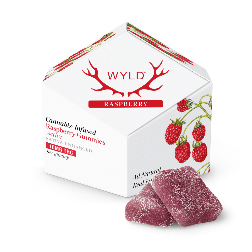 Raspberry Sativa Enhanced Gummies | 100mg
